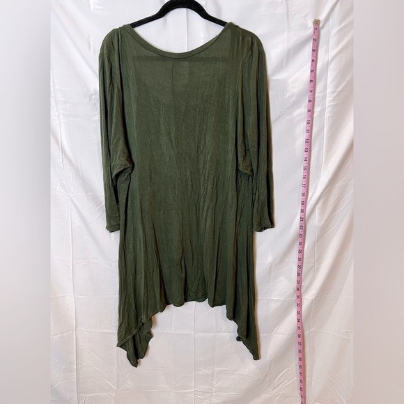 Moda Women’s Army Green Swing Top 2/3X - Picture 3 of 4